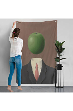 Rene Magritte - Soyut Sabit Fikir Duvar Örtüsü-7343