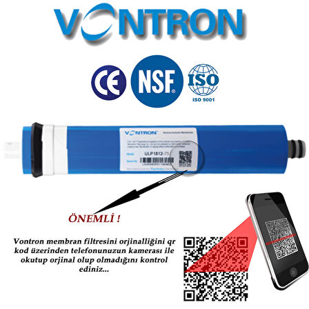 Su Arıtma Cihazı Nsf Onaylı Vontron Membran Filtre