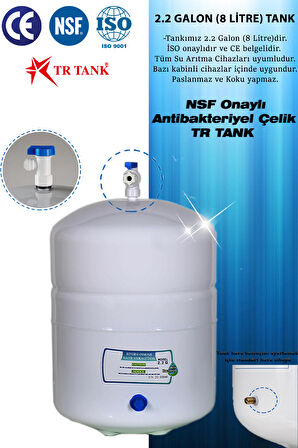 Wm21 Premium Ultramineral Ters Osmoz Metal 8 Litre Çelik Tanklı Su Arıtma Cihazı