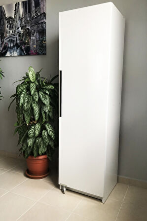Erzak Dolabı Tek Kapaklı 160 cm Çok Amaçlı Dolap Kiler Dolabı Beyaz