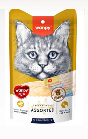 WANPY Karışık Lezzetli Kedi Ödülü 14 gr X 15 Adet SK:09.2026