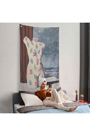 Rene Magritte - Su Damlası Duvar Örtüsü-7345