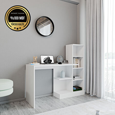 Hera MDF Kapaksız Çalışma Masası Bilgisayar Masası Ofis Ders Masası