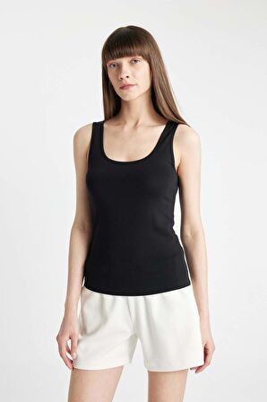 DeFacto Regular Fit Pamuklu Basic Düz Siyah İç Atlet-Fall in Love R9041AZ24AUBK81