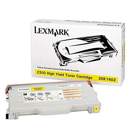 Lexmark C510-20K1402 Sarı Orijinal Toner