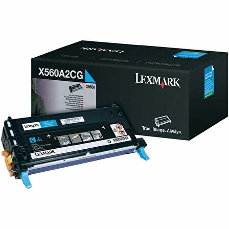 Lexmark X560-X560A2CG Mavi Orijinal Toner