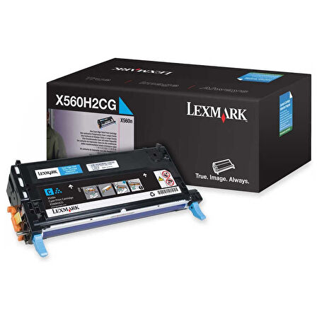 Lexmark X560-X560H2CG Mavi Orijinal Toner Yüksek Kapasiteli