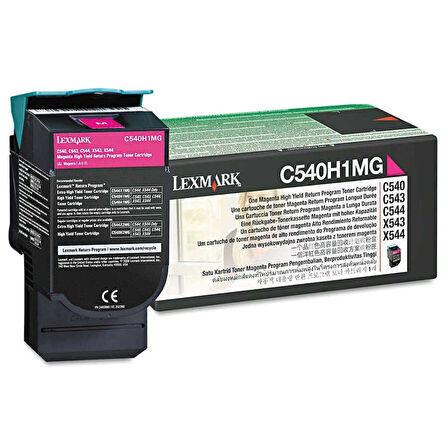 Lexmark C540-C540H1MG Kırmızı Orijinal Toner Yüksek Kapasiteli