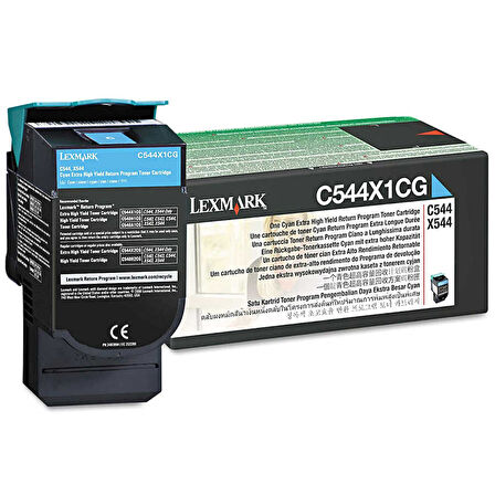 Lexmark C544-C544X1CG Mavi Orijinal Toner Extra Yüksek Kapasiteli