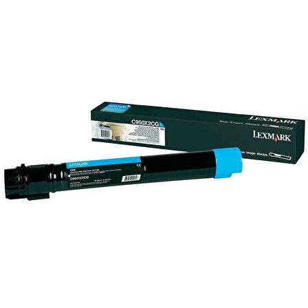 Lexmark C950-C950X2CG Mavi Orijinal Toner