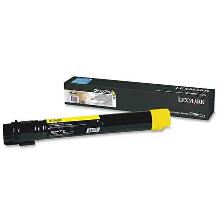 Lexmark X950-X950X2YG Sarı Orijinal Toner