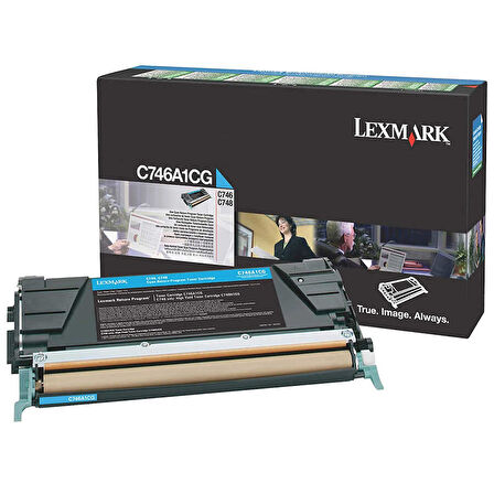Lexmark C746-C746A1CG Mavi Orijinal Toner