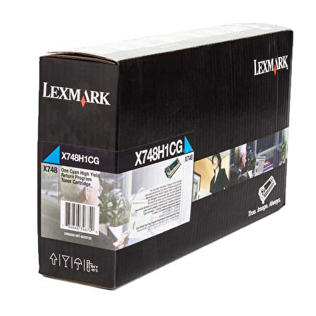 Lexmark X748-X748H1CG Mavi Orijinal Toner Yüksek Kapasiteli