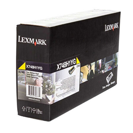 Lexmark X748-X748H1YG Sarı Orijinal Toner Yüksek Kapasiteli