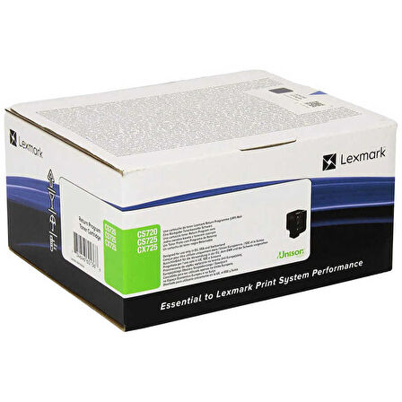 Lexmark CS720-74C50Y0 Sarı Orijinal Toner