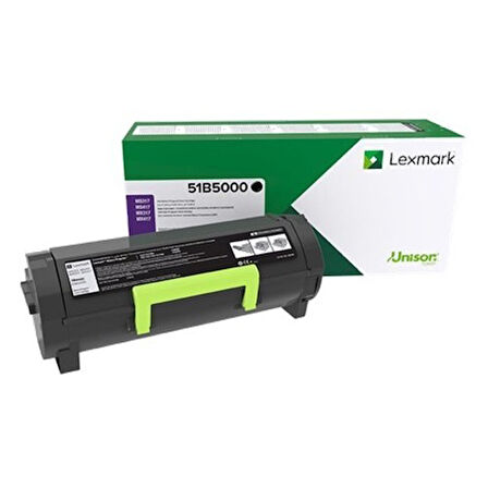 LEXMARK 51B5000 SIYAH 2500SY ORJINAL TONER