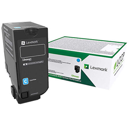 Lexmark CS727-75B50C0 Mavi Orijinal Toner