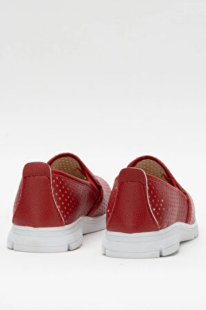 Kadın Babet Rahat Hafif Ayakkabı KIRMIZI