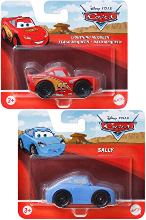 Disney Pixar Cars 2 Araç Set - Lightning (Şimşek) McQueen & Sally (7 cm)