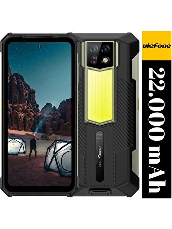 Ulefone Armor 24 Android 14 22000mAh Mega Batarya Kamp Işığı, 12GB RAM +256GB, 6.78" Cep Telefonu