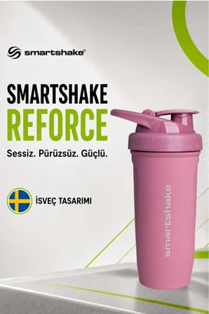Smartshake Reforce Paslanmaz Çelik Serisi 900 ml Rose Pembe Protein Shaker