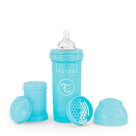 Twistshake Anti-Kolik Biberon 2+m 260ml Mavi