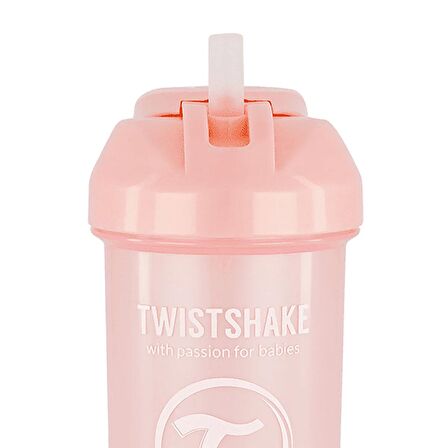 Twistshake Pipetli Alıştırma Bardağı 6+m Pembe 360 ml