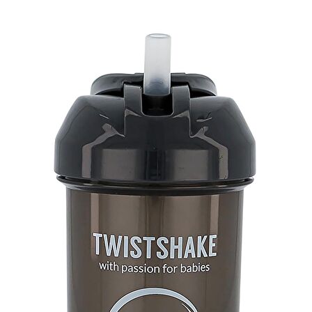 Twistshake Pipetli Alıştırma Bardağı 6m+ Siyah 360 ml