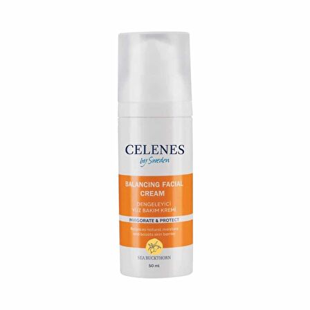 Celenes By Sweden Dengeliyici Yüz Bakım Bakım Kremi Karma Ciltler İçin Su Bazlı Yağsız Dengeleyici Yüz Bakım Kremi 50 ml