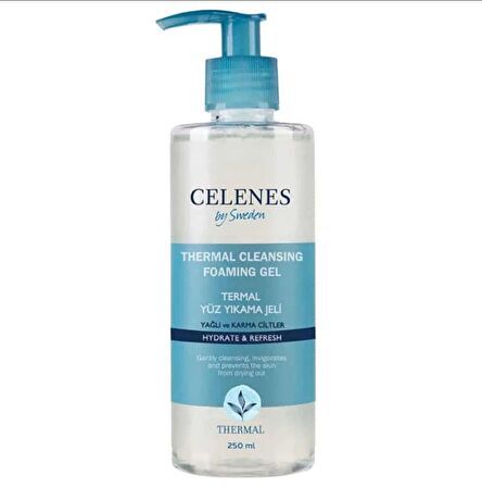 Celenes Thermal Yüz Temizleme Jeli Yağlı/Karma Ciltler - 250 Ml