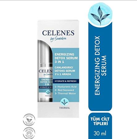 Celenes By Sweden Yaşlanma Karşıtı Mineral 30 Yaş + Gece-Gündüz Yüz ve Boyun Serumu 30 ml 