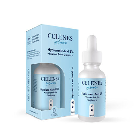 Celenes Hyaluronic Acid 2% +Ferment Active Gojiberry Yüz Serumu