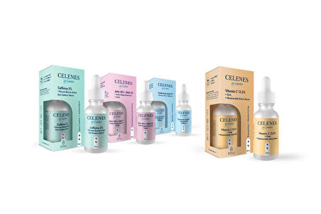 Celenes Vitamin C 12.5% + Oats + Niacinamide Active Yüz Serum