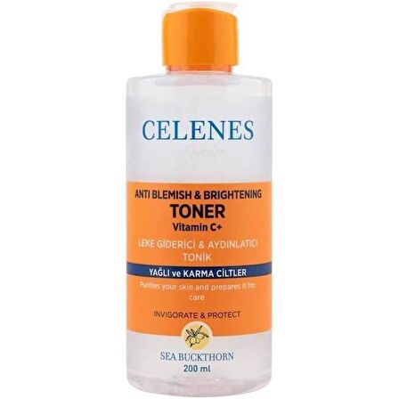 Celenes Sea Buckthorn Leke Giderici & Aydınlatıcı Tonik 200 ml