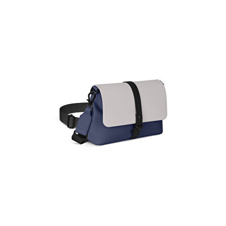 Gaston Luga Spläsh Crossbody Bag - Dark Blue / Taupe