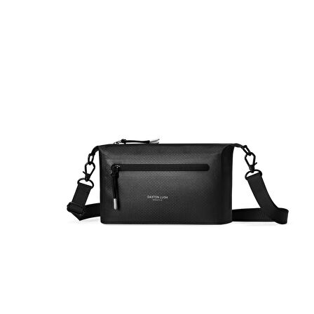 Gaston Luga Lightweight DuoSeal Crossbody Omuz Çantası- Black