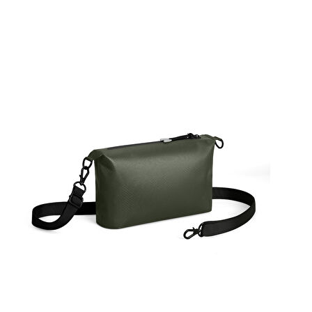 Gaston Luga Lightweight DuoSeal Crossbody Omuz Çantası- Olive