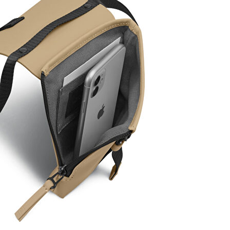Gaston Luga Spläsh Mini Crossbody Omuz Çantası - Latte
