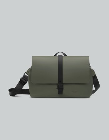 gaston luga splash crossbody large 14" çanta - zeytin yeşili