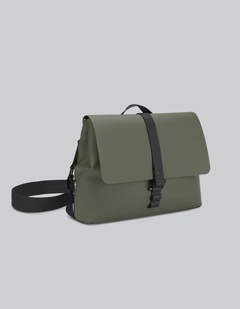 gaston luga splash crossbody large 14" çanta - zeytin yeşili