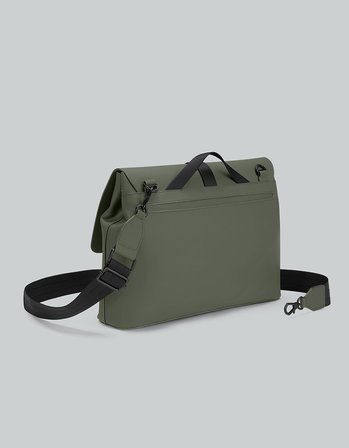 gaston luga splash crossbody large 14" çanta - zeytin yeşili