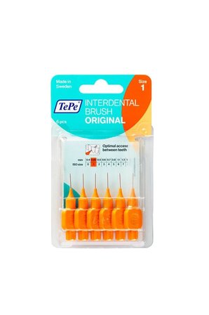 TePe Interdental Brush Arayüz Fırçası Turuncu 0.45 Mm 6 Lı