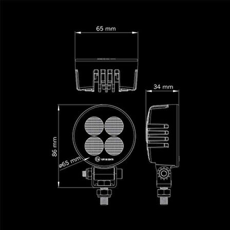 Strands Off-Road Led Lamba Unity Yuvarlak 11W 809233