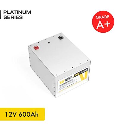 12V 600Ah LiFePO4 Platinum Series Bluetooth'lu Lityum Demir Fosfat Akü 