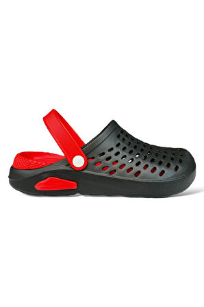 Unisex Comfort Eva Taban Terlik SİYAH - KIRMIZI