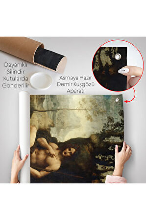 Leonardo Da Vinci - Francesco Melzi - Bacchus Duvar Örtüsü-7351