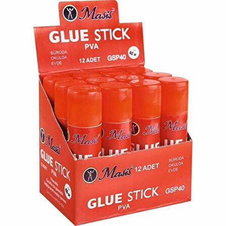 Masis Stick Yapıştırıcı 40 Gr 12 Adetlik Kutu