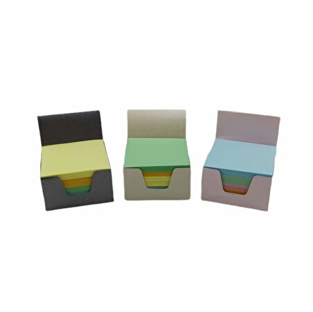 Umur 3 Adet Renkli Küp Blok 8 X 8 cm (500 x 3 Lü  Avantajlı Paket)