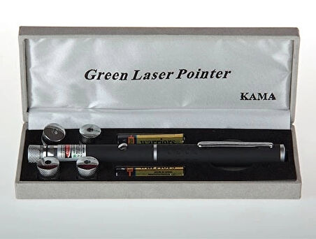 Yeşil Lazer Pointer 8000 mW  5 Başlıklı