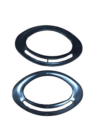 Çanta Sapı Oval Siyah 18 cm